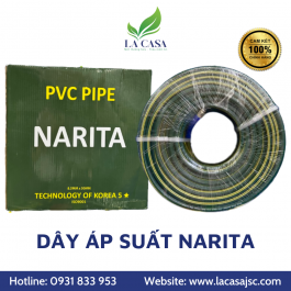 Dây phun áp lực hiệu NARITA 8.5mm x 50m | Xanh lá | Công nghệ Nhật Bản | Bảo hành 24 tháng